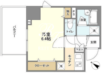 リテラス白金台ヒルズ 401 間取り図