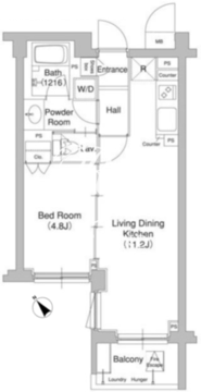 コンフォリア原宿 311 間取り図