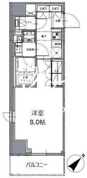 レジディア白金高輪2 501 間取り図