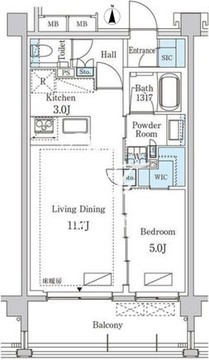 グランドゥールプレミアム代々木大山 202 間取り図
