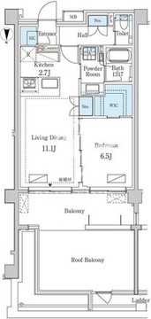 グランドゥールプレミアム代々木大山 210 間取り図