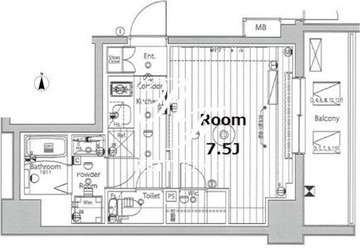 プロスタイルウェルス品川戸越MD 603 間取り図