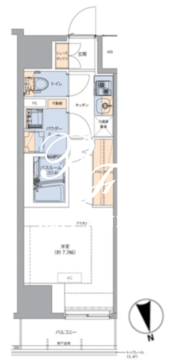 トラディティオ門前仲町 203 間取り図