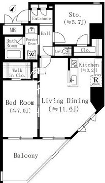 堀之内マンション 901 間取り図