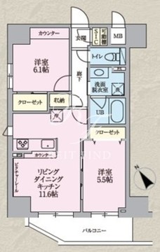 ザ・オベリスクイマド 201 間取り図