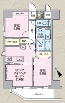 ザ・オベリスクイマド 301 間取り図