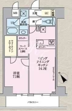 ザ・オベリスクイマド 202 間取り図
