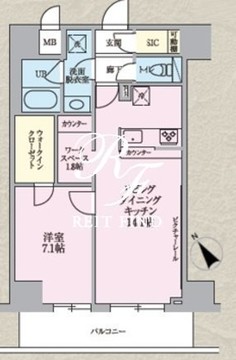 ザ・オベリスクイマド 502 間取り図