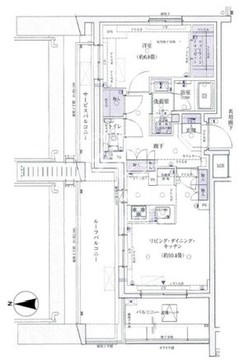 レジデンシャル池袋本町 501 間取り図
