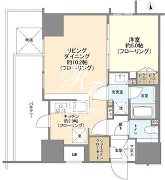 シティハウス西池袋 1107 間取り図