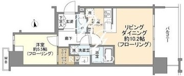 シティハウス西池袋 1906 間取り図