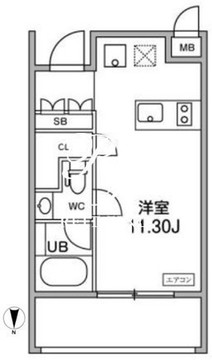 オルタナ学芸大学 502 間取り図