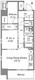 コスモグラシア三ノ輪 1301 間取り図