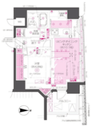 ズーム東神田 1201 間取り図 ?>