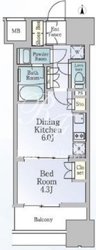 ルフォンブランシェ品川南大井 1014 間取り図