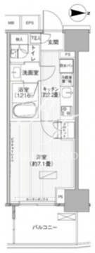 ヒューリックレジデンス新御茶ノ水 602 間取り図