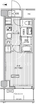 ヒューリック浅草橋江戸通 804 間取り図