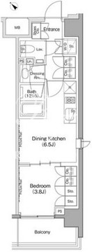 ヴェール・クレール大崎 524 間取り図