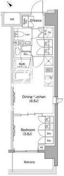 ヴェール・クレール大崎 718 間取り図