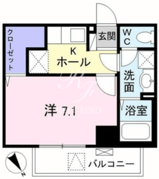 ボヌールトーキ笹塚 205 間取り図