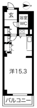 アクティ目黒駅前 1-409 間取り図