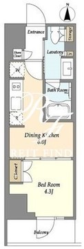 ラサンテ上野 603 間取り図