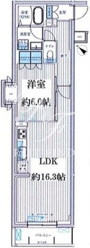 クラルテラセ新宿富久 105 間取り図