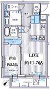 クラルテラセ新宿富久 403 間取り図