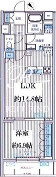 クラルテラセ新宿富久 109 間取り図