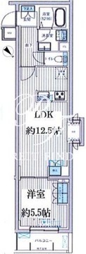 クラルテラセ新宿富久 207 間取り図
