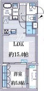 クラルテラセ新宿富久 306 間取り図