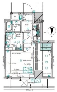 ガリシア錦糸町5 602 間取り図