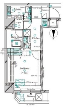 ガリシア錦糸町5 603 間取り図