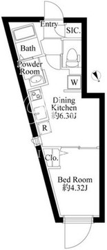 エルファーロ駒沢大学 106 間取り図