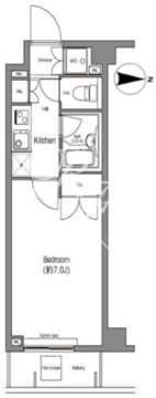 コンフォリア小石川 105 間取り図