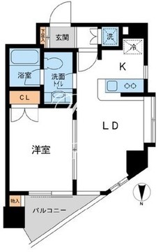 スペーシア池尻大橋 601 間取り図