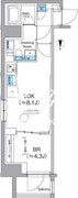 クレヴィアリグゼ日暮里根岸 604 間取り図