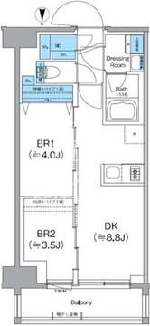 クレヴィアリグゼ日暮里根岸 602 間取り図