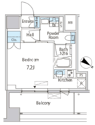エムエー月島 708 間取り図