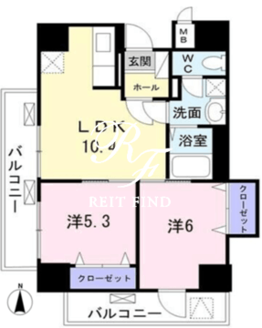 ボヌールトーキ笹塚 1204 間取り図