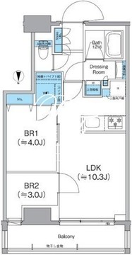 クレヴィアリグゼ日暮里根岸 902 間取り図