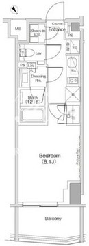 ザ・パークハビオ渋谷クロス 402 間取り図