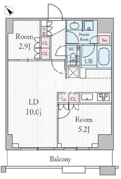 アーバンパークグラン代官山 203 間取り図