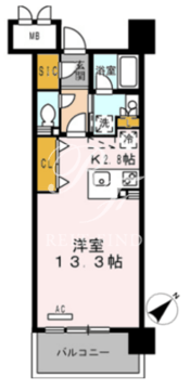 ロイヤルパークス豊洲 735 間取り図