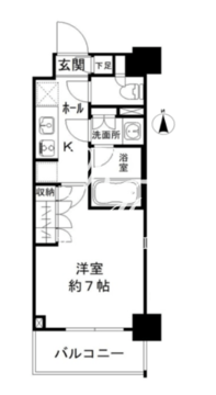 JP noie 亀戸 505 間取り図