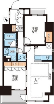 グランカーサ本駒込 701 間取り図