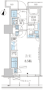 パークアクシス赤坂見附 1004 間取り図 ?>