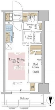 アーバネックス東京八丁堀 903 間取り図