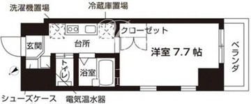 ローズウッド・ハイツ門前仲町 707 間取り図