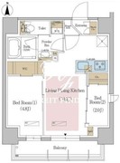 アーバネックス東京八丁堀 401 間取り図